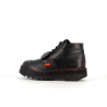 basket montante noire en cuir